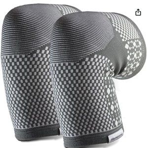 NWT Theravana Sports Knee Support Sleeves (One Pair) Joint Pain/Arthritis Relief